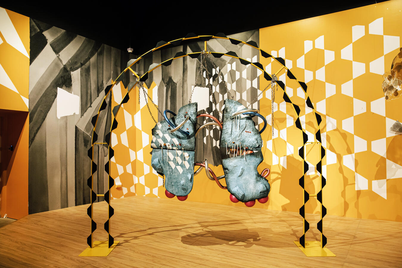 Glue Your Eyelids Together, a time-based sculptural installation Glue Your Eyelids Together, a time-based sculptural installation